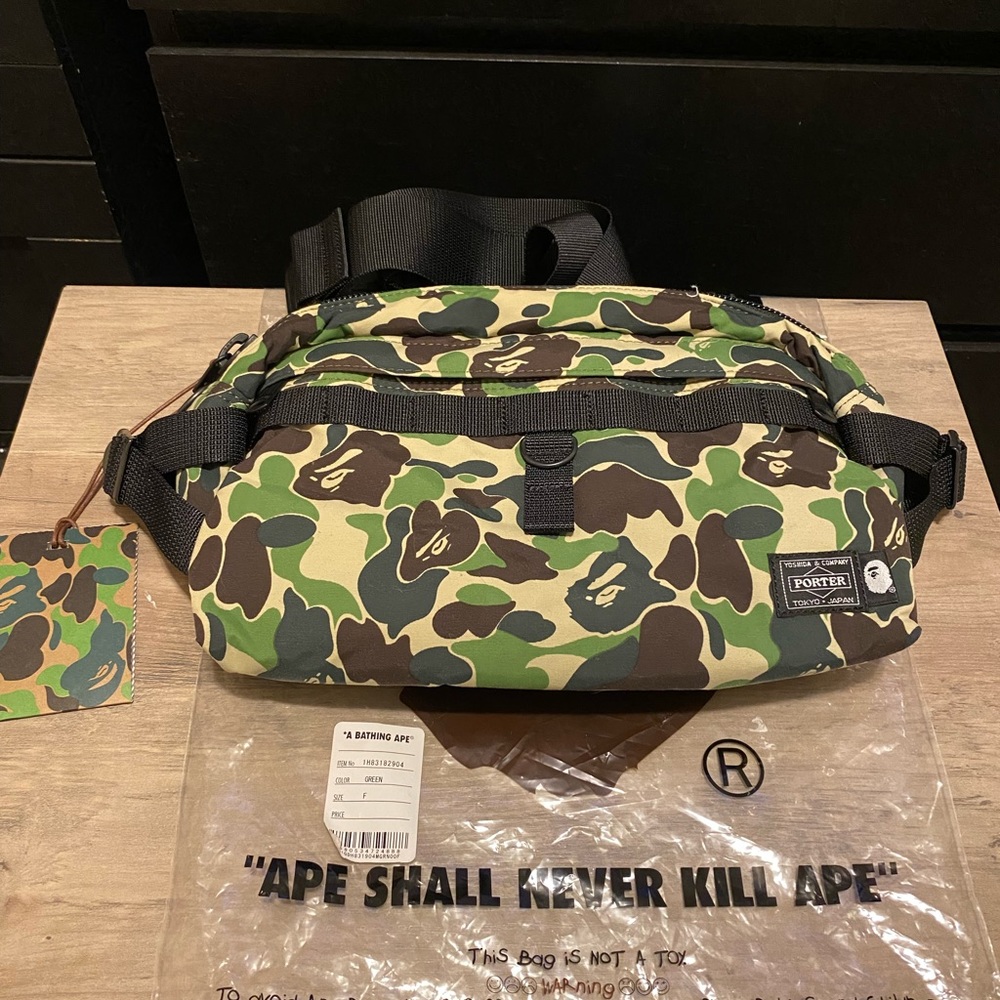 BAPE x Porter ABC camo crossbody bag